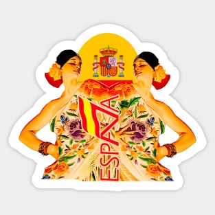 España spanish flamenco dancing Sticker